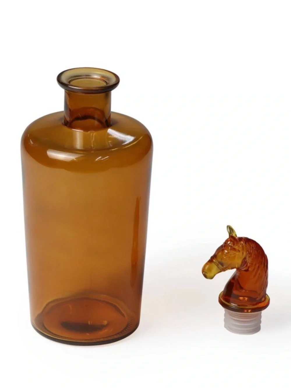 New! Amber Glass Decanter with Horse Head Stopper by Target Bullseye Playground